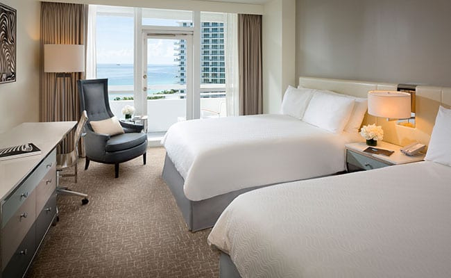 Fontainbleau - Ocean View Guest Room with Balcony Queen